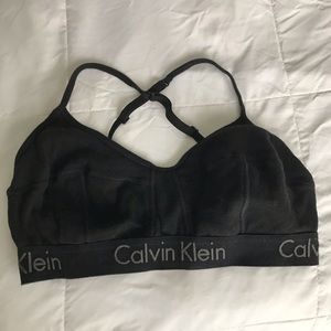 Calvin Klein black bra. Unlined XL